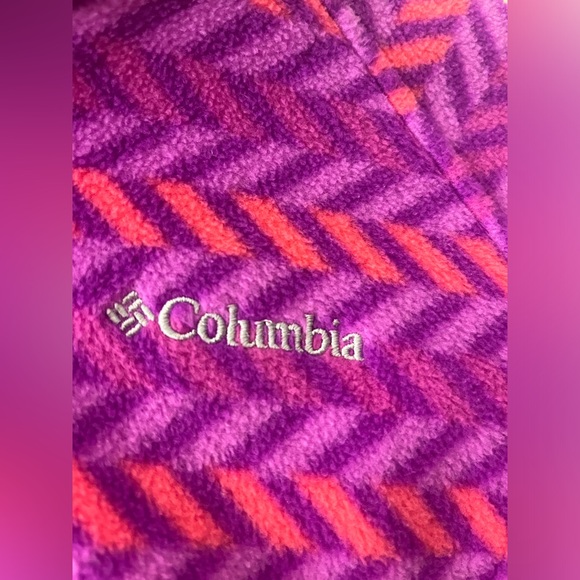 LIGHTLY WORN Columbia girls zip up hoodie fleece - Picture 2 of 5